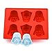 Aisoway De Silicona Molde de la hornada de Star Wars Darth Vader Cubito de Hielo Cookies de Chocolate del Molde
