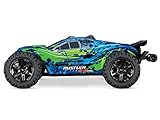 Traxxas 67076-4 Rustler 4x4 BRUSHLESS Stadium Truck VXL 2.4GHz Grün-Blau