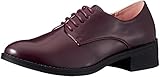 [リバティー ドール] おじ靴 マニッシュ レースアップ オックスフォードシューズ 5433 レディース ワイン 23.0 cm 2E