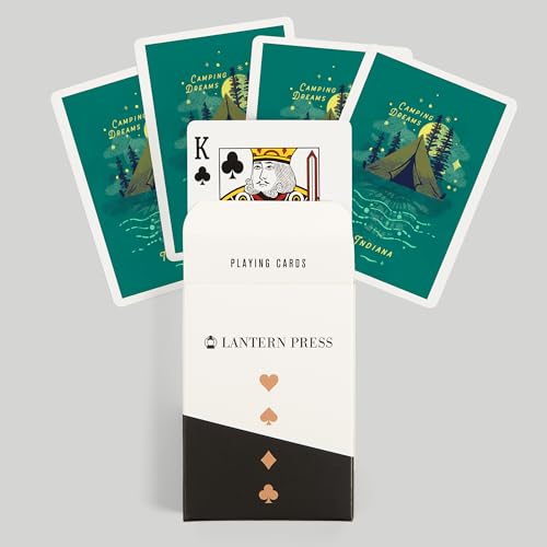 Lantern Press Baraja de Poker Camping Dreams 52 Cartas miniatura 6