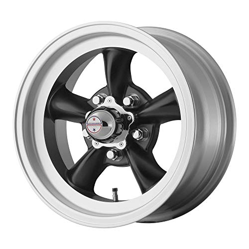 15x6 American Racing VN105 TORQ THRUST D Sat Blk Mach Lip Wheel 5x4.5 (4mm)