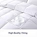 DOWNCOOL Feather Comforter Twin XL, White Quilted Down Comforter Filled with Feather & Down Fiber – All Season Fluffy Duvet Insert or Stand-Alone with Cotton Cover