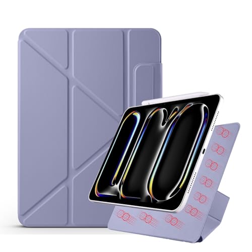 Coque iPad Pro 11 M4 violette : protection fine et magnétique 2024