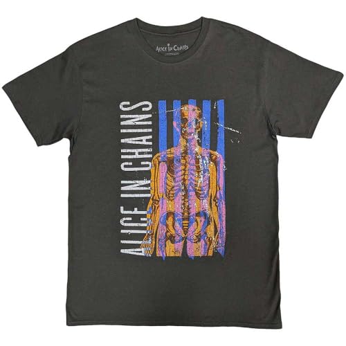 Alice In Chains Skeletal Band Logo T Shirt Size L