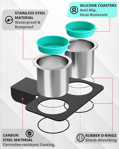 Portavasos para carro acero inoxidable para Chevy/GMC C/K 73-87/91 miniatura 3