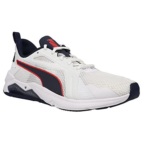 PUMA PUMA Men's LQDCELL Method Lace Up Fashion Sneaker Pct/Wht/Rd 11 Medium US