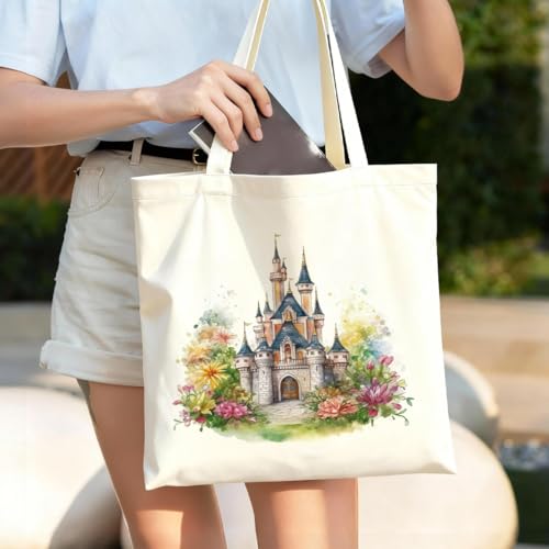 Bolso tote reutilizable Magic Canvas para compras y viajes, estilo fantasía miniatura 3