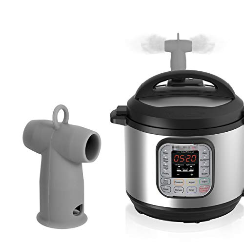 Silicone Steam Release Diverter Compatible with Instant Pot Accessories 3/5/6/8 Quart -For Insta Pot Pressure Cooker Duo/Duo Plus/Smart/Ultra Models by Vnray(Greyï¼â€°