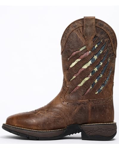 Cody James Men's Scratch American Flag Lite Performance Western Boot Square Toe - Mlbf-3 Flag3
