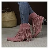 ★Komfort Ankle Boots für Damen: Obermaterial: Wildleder; Sohle aus rutschfestem Gummi.Es ist ein perfekter bequemer Knöchel Schuhe , der den ganzen Tag getragen werden kann und zu allen Hosen, Kleidern und Oberteilen passt