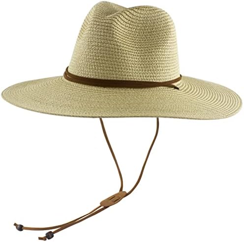 Womens Sun Straw Hat Wide Brim UV 