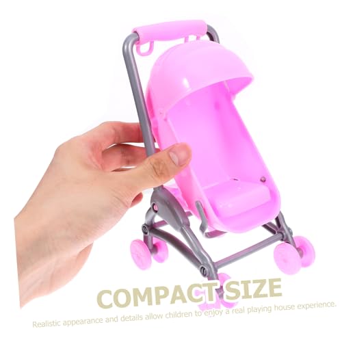 LRXIYODE Mini Puppenwagen für Simuliertes für Puppenhaus für Kreative Rollenspiele Stabil und Dekorativ Stärkt die Eltern Junge Mädchen Beziehung – Bild 4