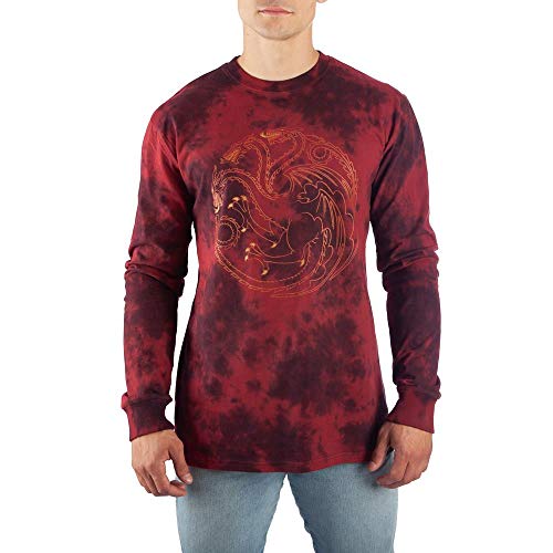 Game of Thrones Long Sleeve Shirt Targaryen TShirt Game of Thrones Shirt-Large