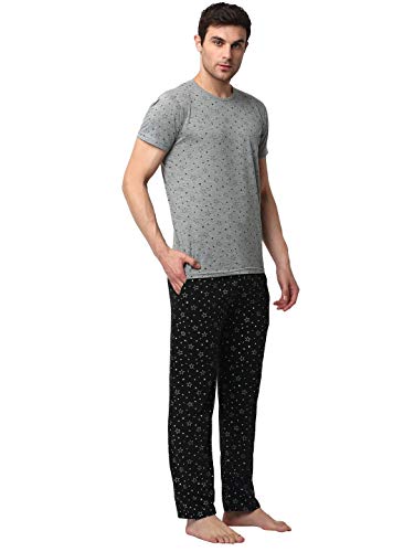 Image of Mack Jonney Cotton Blend Track Suit Loungewear Co-Ord Set For Men With Round Neck Half Sleeve T-Shirt And Track Pant-Vj-Mns-Ttp-Group10