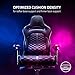 Razer Enki Gaming Chair: All-Day Comfort - Built-in Lumbar Arch - Optimized Cushion Density - Dual-Textured, Eco-Friendly Synthetic Leather - Reactive Seat Tilt & 152-Degree Recline - Black