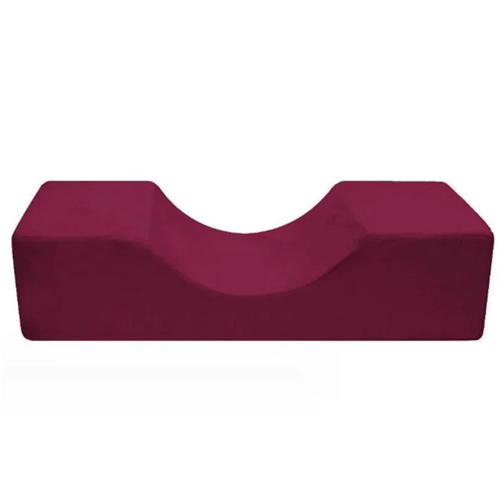 GCYEIDMA Lash Extension Pillow Lash Pillow Neck Support Eyelash Soft Grafting Eyelashes Memory Foam Extension With Pocket Makeup Salon(Red)