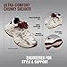 Silanway Women's Black Chunky Platform Sneakers for Walking Fashion Casual Athleisure Daily Wear - Lightweight Lace-Up Comfort Trainers (7,Beige&Red)