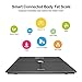Rolli-Fit Smart Body Fat Scale, Digital Bathroom Weight Scale - High Precision Measurements Sync with Fitbit, Apple Health and Google Fit, Tracks 8 Key Compositions Analyzer, 400 lb