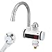 Produktbild Elektrischer Durchlauferhitzer, LED-Temperaturanzeige, 3000 W, Elektro-Wasserhahn, Heizungsarmatur, Wasserhahn für Durchlauferhitzer