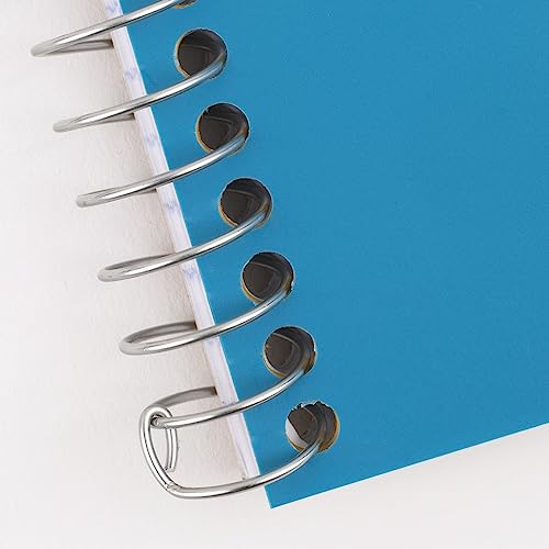Image of Five Star Spiral Notebook, 2 Subject, College Ruled, 9 1 /2 inch x 6 inch 80 Sheets, Tidewater Blue (840029CG1-ECM) (Pack of 12)