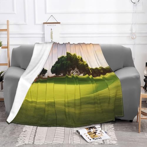 Couverture polaire golf, une idée cadeau originale en flanelle pour lit - 3