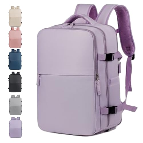 Levette Bag, Levettevac Backpack, Vacuum Backpack Travel, Waterproof Large Capacity with Separate Compartment (Purple)
