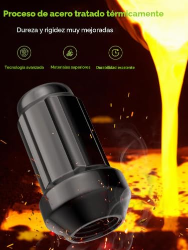 Tuercas de llanta de repuesto AUTOPTIM hexagonales de 17 mm con construcción sólida 4