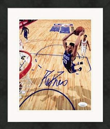 Autograph Warehouse 549745 8 x 10 in. Kevin Knox Autographed Photo - New York Knicks No.1 Matted & Framed JSA