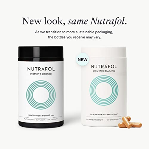 Nutrafol Women's Balance Hair Growth Supplement For Visibly Thicker Hair & Scalp Coverage 1 Bottle | 1 Month Supply #TOP1