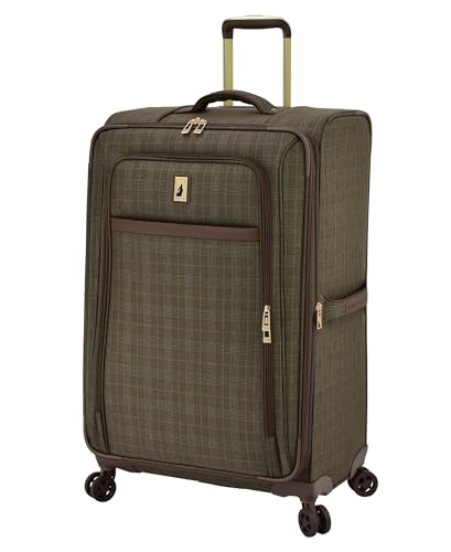 London Fog Brentwood IV 29" Expandable Spinner Softside Suitcase, Sedona Bronze