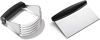 OXO Good Grips Stainless Steel Dough Blender and Cutter and Good Grips Stainless Steel Scraper & Chopper