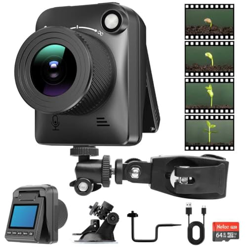 YOTOMIGUO Time Lapse Camera, 4K FHD Timelapse Camera for Outdoor, Equipped with IP66 Waterproof, 32GB TF Card, 180 Days Standby for Recording Construction, Plant Growth, Weather Change