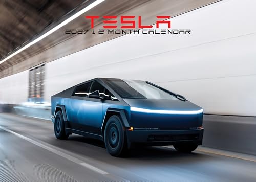 Calendario A3 2027 Tesla planificador de pared doce meses para anotar tareas