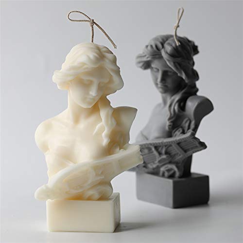 YZDKJ Kerzenform 3D 15cm Alte griechische Statue Silikonform Kunst Göttin Anzug – Bild 3