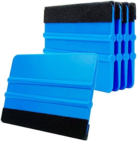 4" Felt Edge White Squeegee Scraper Vinyl Wrap Decal Sticker - Foto 3