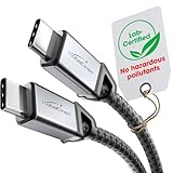 KabelDirekt – Cavo USB-C per Ricarica Veloce, Connettori Metallici + Intrecciato in Nylon, USB 2.0 – 0,6 m (Ricarica Telefoni/Computer Portatili con 60W, Ideale come Cavo di Carica/Dati, Nero)