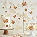 100pcs Bear Confetti Baby Shower Cream Brown We Can Bearly Wait Baby Shower Decorations Bear Table Scatter