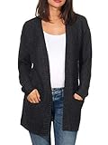 Vero Moda Vmno Name LS Cardigan Noos Chaqueta de Punto para Mujer, Gris Oscuro, M