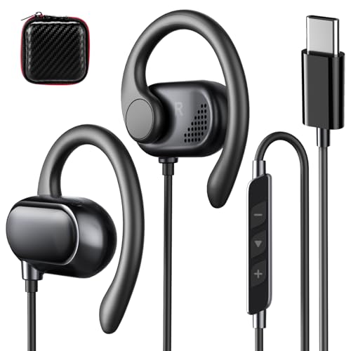 USB C Earbuds Wired Open Ear Headphones for iPhone 17 16 Pro...