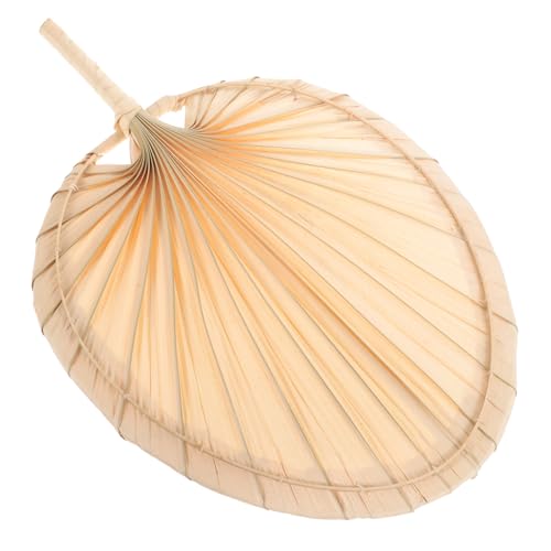 SHOWERORO Abanico Portátil Vintage Mano Chino Abanico de Palma Ligero y Resistente para Verano para Adultos y Diseño Artesanal para Frescura Fiestas y Exteriores