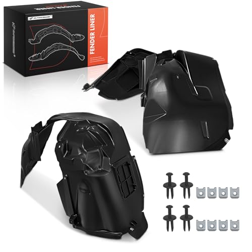 A-Premium Pair Front Inner Fenders Liner Splash Shield Set with Clips - Compatible with Jeep BU Series Renegade 2015 2016 2017 2018 - Factory Fresh (PP), Not Refurbished or Recycled
