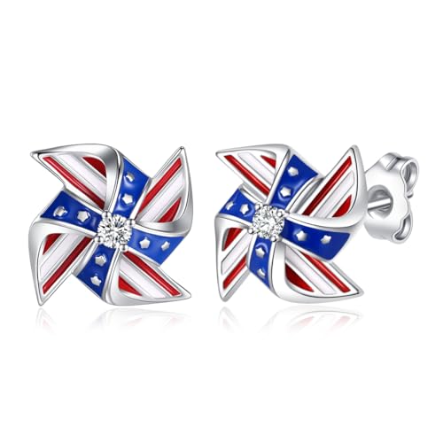 Accessoires cadeaux boucles d'oreilles 4 juillet patriotiques pour femme