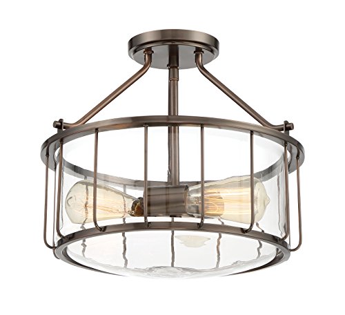 Designers Fountain 91311-SCB Semi-Flush, Satin Copper Bronze