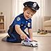 2 Pack Metal Diecast NY Police Cars Pull Back Battery Powered Toy Vehicles with LED Headlights and Siren Sounds 1:32 Scale