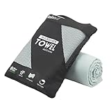 Rainleaf Microfiber Towel Perfect Travel & Gym & Camping Towel. Quick Dry - Super Absorbent - Ultra Compact - Lightweight. Suitable for Trip, Beach, Shower, Backpacking, Pool