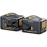 VTOMAN Jump 2200 Portable Power Station with Extra Battery - 2200W/3096Wh Durable LiFePO4 Battery Solar Generator, 2200W Constant-Power, Regulated 12V DC, PD 100W Type-C for Travel, Home Backup