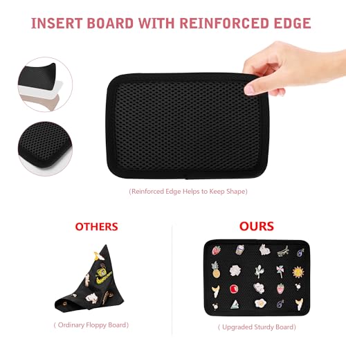 Prokva Ita Bag Pin Display Backpack with Inserts for Pins, Kawaii Ita Backpack for Anime Cosplay, Black (Empty Bag) - Image 3