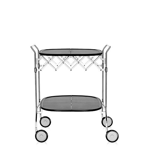 Kartell Gastone Folding Trolley: Black