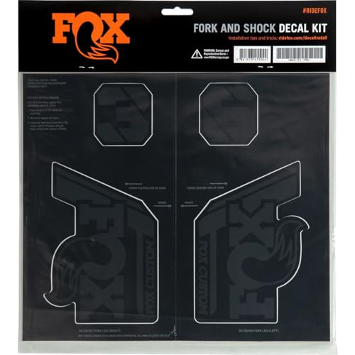 FOX Racing Shox Fork & Shock Decal Kit Stealth Black, One Size