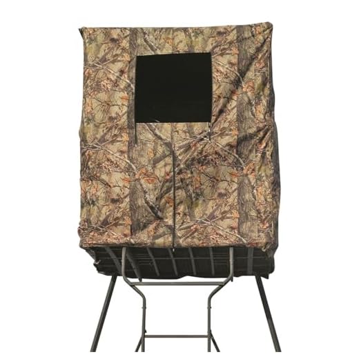 Guide Gear Elevated Deer Hunting Blind, Camo Tent for Tower Stand, 2 Person, Universal